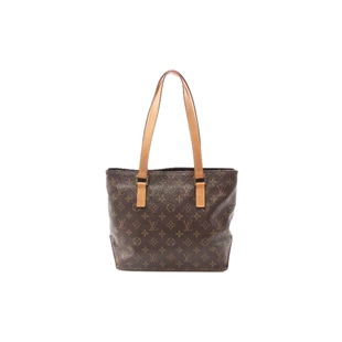 中古LV路易威登女包B级9新CabasPiano钢琴涂层防水帆布单肩包正品