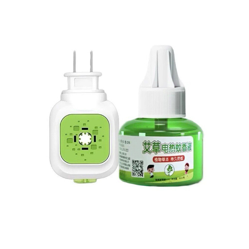 艾草电热蚊香液无烟无味家用插电式驱蚊液补充液温和长效全家适用