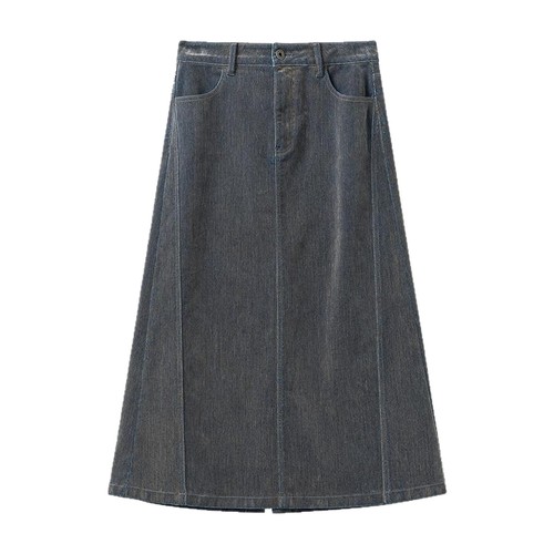 播商场同款高智复古牛仔半身裙女25春秋新品显瘦长裙BDS1BD1516