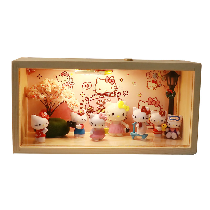 HelloKitty猫小夜灯摆件生日礼物