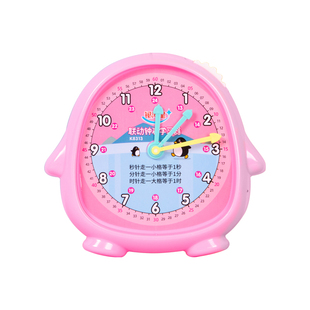 小学生三针联动钟点学习器钟表模型秒针可拆卸益智教具儿童教学器