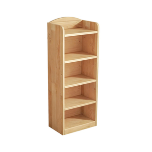 实木书架简约客厅靠墙书柜窄柜儿童书架展示收纳柜转角落地置物架