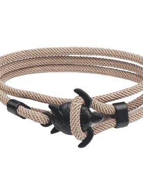 海龟尾手绳情侣不锈钢欧美可调节