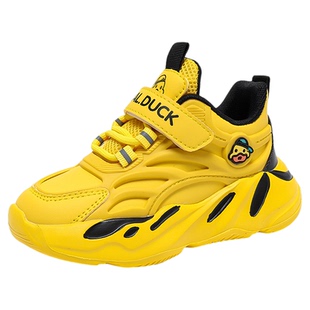 小黄鸭童鞋男童运动鞋2026新款夏季单网透气男孩网鞋潮牌儿童鞋子