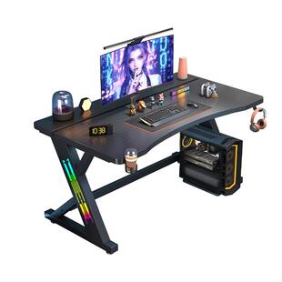 实木电脑桌台式碳纤维加厚家用电竞桌椅套装翻盖二段式电竞游戏桌