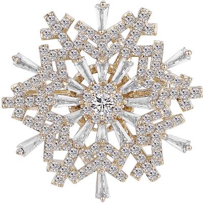 法国Eternelle简约百搭雪花胸针