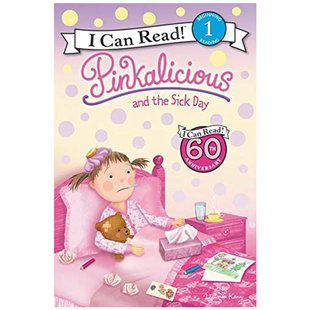 粉红控生病了 Pinkalicious and the Sick Day 英文原版 I can read 纯全英文版正版原著进口原版英语书籍