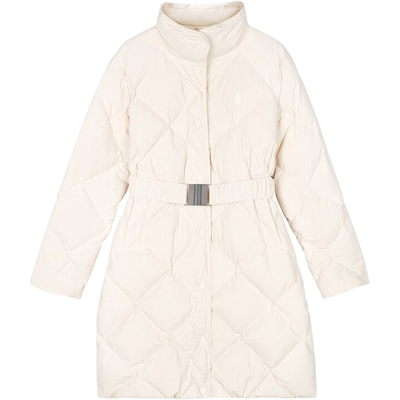 斯凯奇女士长款保暖羽绒服