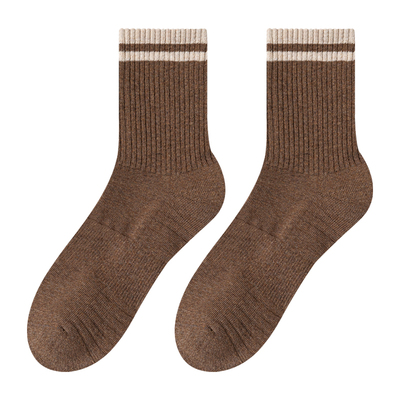 毛圈厚袜子男保暖中筒加厚毛巾底