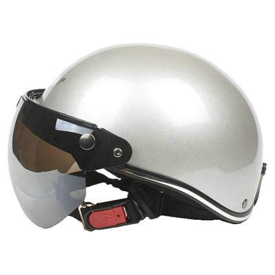 台湾eVo银色防晒摩托车头盔夏季