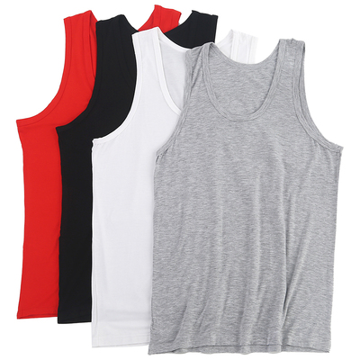 背心莫代尔加肥加大码跨栏运动