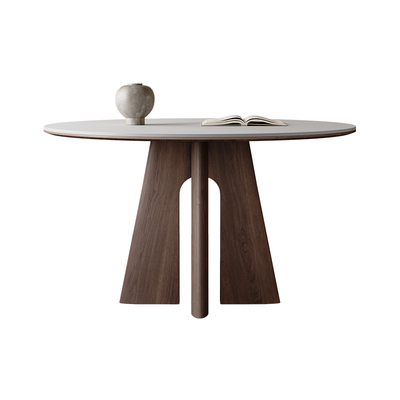 奥古斯特实木岩板餐桌降价了！