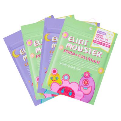 ELIFIT伊丽斐媂小怪兽7天面膜补水保湿舒缓紧致抗衰提亮肤色