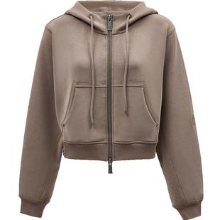 ONLY冬季休闲高级感宽松短款开衫连帽卫衣女|12439R020