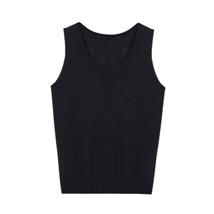 pusumede 夏日拍档 随性慵懒简约无袖针织背心女外穿宽松吊带上衣