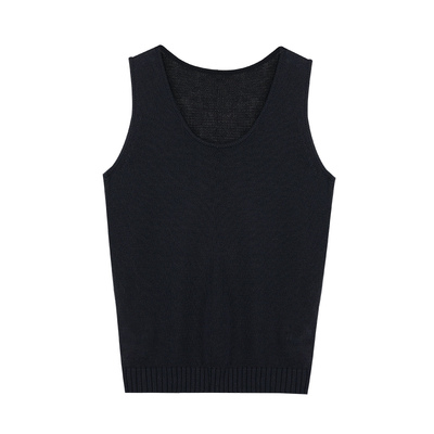 pusumede 夏日拍档 随性慵懒简约无袖针织背心女外穿宽松吊带上衣