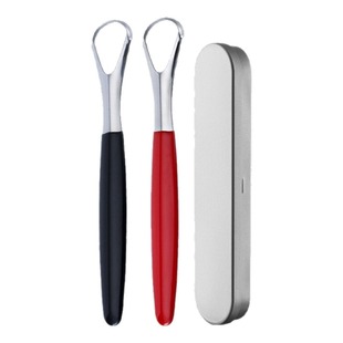 刮舌苔清洁器去口臭神器成人男士刷舌苔板不锈钢挂舌头刮舌器