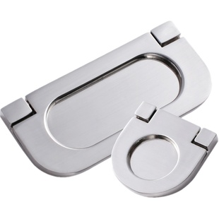 汇泰龙明装暗拉手隐形门拉手移门抽屉衣橱柜门黑色拉手免开槽7081