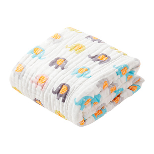 10层冬季纱布浴巾加厚新生婴儿童毛巾被子纯棉吸水宝宝洗澡巾秋款