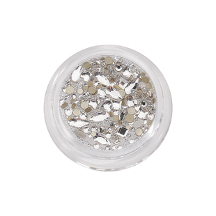 美甲饰品钻2025新款网红爆款异形平底小钻珍珠指甲装饰混装材料包