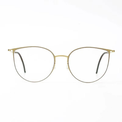 林德同款5543无螺丝纯钛金丝眼镜