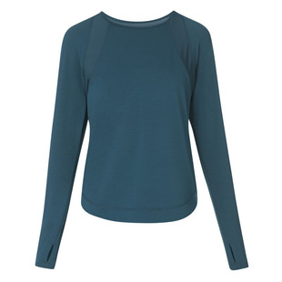 Sweaty Betty Breathe Easy轻柔弹力圆领网眼长袖T恤女SB9911