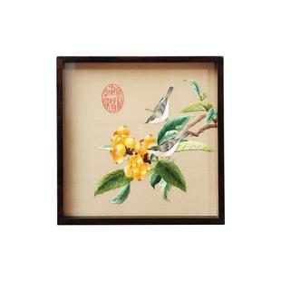 苏州伴手礼苏绣手工刺绣工艺品熊猫摆件中国风特色礼品送老外摆台