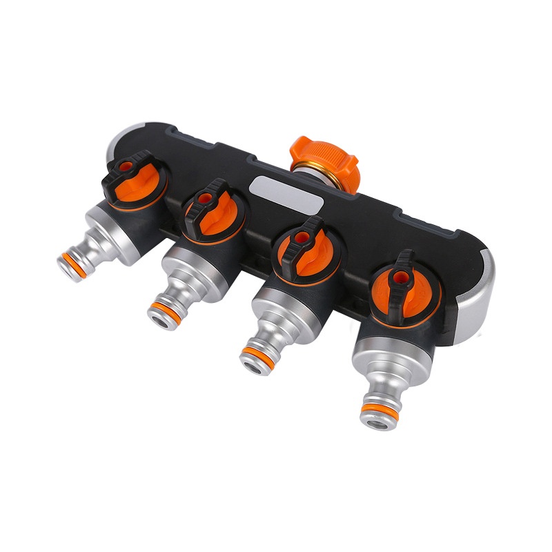 供应一分四带阀门奶嘴分水控制器 灌溉多用途分水器