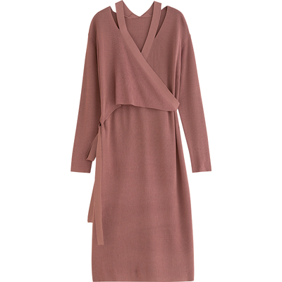 修身中长款高级感孕妇装哺乳裙