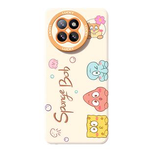 适用于小米civi4pro手机壳新款女生CIVI4PRO高级感带手链挂绳xiaomi海绵宝宝防摔软壳硅胶5G外壳后盖保护套