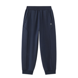 全棉时代儿童裤子男女童运动裤夏季新款黑色休闲运动裤长裤纯棉