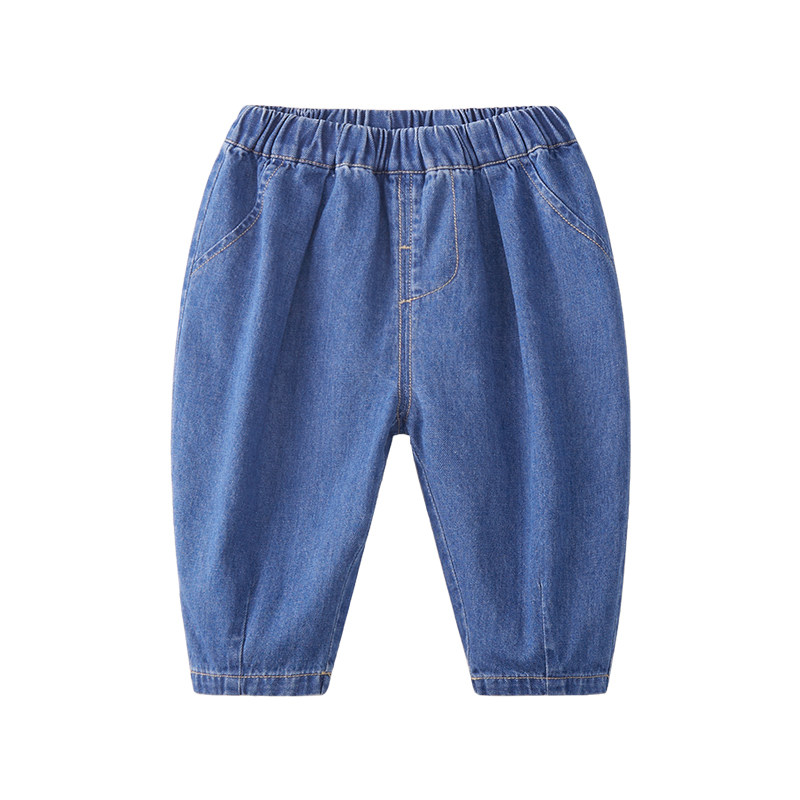宝宝牛仔裤春季小婴儿大屁屁裤春装女童长裤男童童装儿童裤子春
