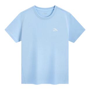 好洗T-安踏儿童男女童针织短袖衫2026年夏季新款舒适速干跑步短T