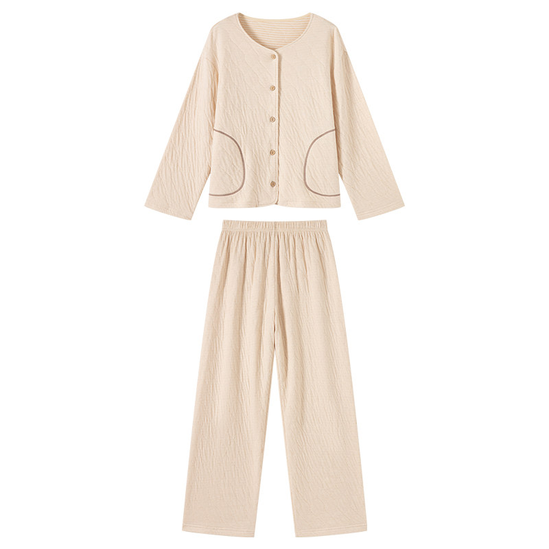 【0染彩棉】加厚情侣家居服冬