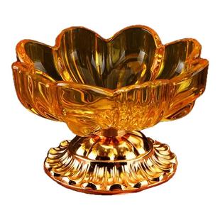 善缘堂莲花供盘果盘合金贡盘专用小果盘家用桌面堂口饰品用品摆件