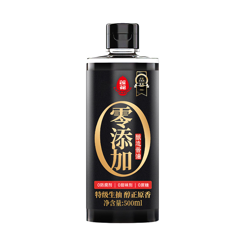 莲花酿造酱油特级生抽500ml