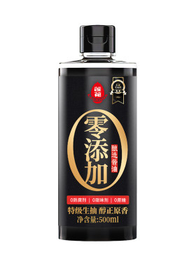 莲花酿造酱油特级生抽500ml