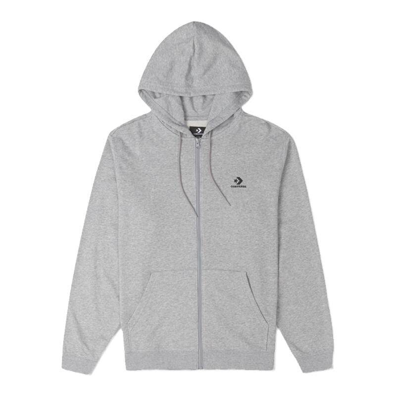 CONVERSE匡威官方 秋冬新品男刺绣星箭拉链外套连帽卫衣MCH701
