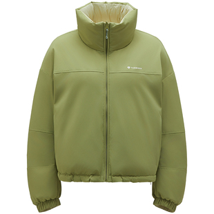 【两面穿】坦博尔2025新款冬季泡芙羽绒服女短款立领加厚保暖外套