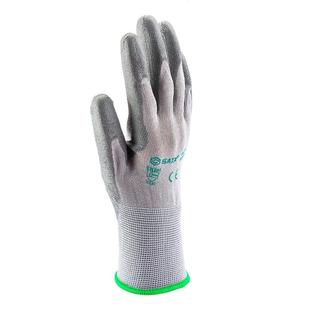 世达PU手套尼龙涂指掌浸指浸劳保工作耐磨防滑车间工厂用浸胶手套