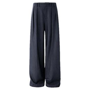 BJHG不计后果休闲西装裤子男装秋冬季潮牌新款美式复古直筒西裤女