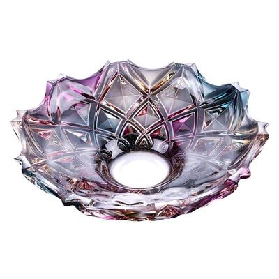 泸沽湖水晶玻璃创意水晶玻璃果盘