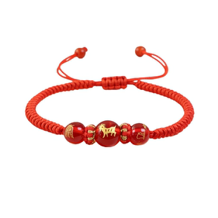 本命年红绳十二生肖手链男女情侣闺蜜手工编织好运手绳可调节手绳