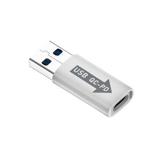 充电器转接头USB转typec转换头QC电源协议转换PD快充A公转USB C母