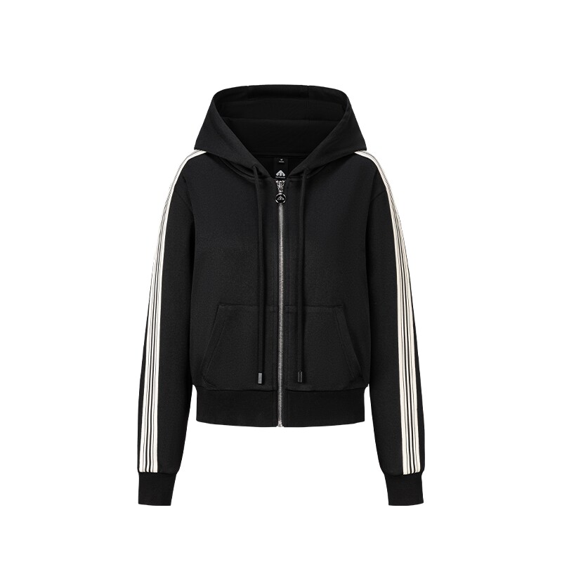 【新品】美力城经典时尚连帽卫衣防晒休闲运动外套设计感套装女士