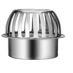 天沟304阳台过滤网160PVC管防堵不锈钢地漏盖凸面防老鼠排水网罩