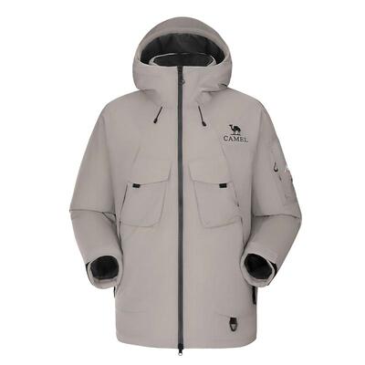 骆驼户外羽绒服冬季男款女款防水防风保暖加厚夹羽绒冲锋衣