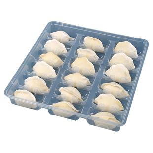饺子盒一次性水饺打包盒加厚商用外卖生熟冷冻盒包装专用带盖分格