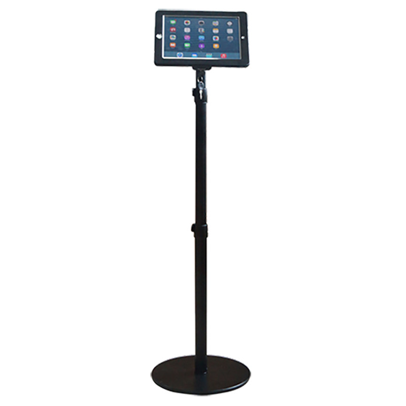 适用苹果iPad air Pro平板电脑迷你金属落地伸缩展示支架防盗带锁