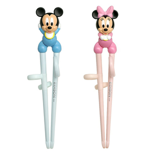 日本原装KJC迪斯尼edison米奇米妮儿童训练筷学习kitty维尼熊筷子